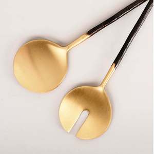 Juego de servidor de ensalada metálico más vendido, espátulas de calidad antigua, cucharas, artículo de artesanía hecho en La India, lo último en cuchara, Clips para ollas - Product Image 2