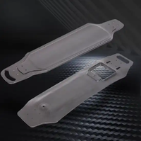 Plateau de planche à roulettes électrique personnalisé OEM Pièces moulées en fibre de carbone Plateau de planche à roulettes en fibre de carbone haute résistance pour scooter électrique