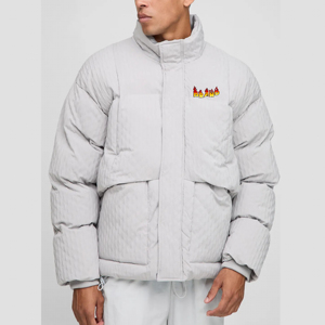 Doudoune pour hommes Vente en gros de meilleure qualité à la mode Tenue d'hiver décontractée en coton rembourré Logo personnalisé Doudoune pour hommes - Product Image 6