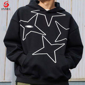 เสื้อฮู้ดดี้พิมพ์ลายผู้ชายสไตล์ใหม่ ผ้าฝ้าย 100% สำหรับฤดูหนาว รับทำโลโก้และออกแบบตามสั่ง บริการ OEM เสื้อผ้าลำลองแนวสตรีท - Product Image 3