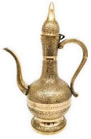 <b>Arabic</b> Brass Metal Aftaba Silapchi <b>Set</b> With Stand <b>Arabic</b> Aftaba - Product Image 6