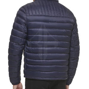 Chaqueta acolchada de poliéster de invierno de calle alta para hombre, estilo de lona impermeable para exteriores con logotipo personalizado al por mayor - Product Image 3