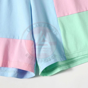 Ensemble short et crop top en coton personnalisé, décontracté, uni, pour l'extérieur, respirant, écologique et confortable, printemps/été - Product Image 5
