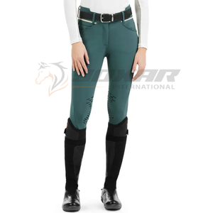 Jodhpurs ขี่แบบคลาสสิกที่มีความทนทานผ้ารัดเอวที่ปลอดภัยเสริมหัวเข่าและระบายอากาศได้สะดวกสบายสำหรับผู้ขับขี่ทุกคน - Product Image 4