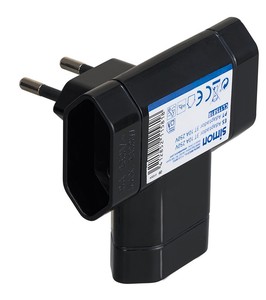 อะแดปเตอร์ไบโพลาร์สามทาง สีดำ 10A (ไซมอน CL115818) - Product Image 3