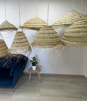 Vente en gros Seagrass abat-jour lustres et lampes suspendues éclairage de paille produit en ligne pas cher