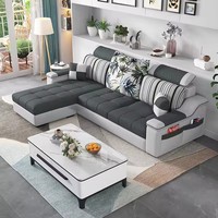 Canapé d'angle moderne multifonctionnel en tissu italien de haute qualité pour salon, design simple, prix de gros