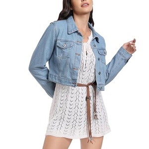 Veste en jean surdimensionnée de qualité supérieure pour femmes XL Plus Size Cotton Filled Casual Streetwear Design-Vente en gros à vendre - Product Image 5