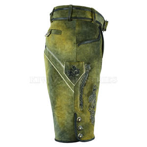 Pantalones cortos de cuero bávaro de estilo informal superventas, gran oferta, hechos de algodón, ligeros, transpirables, patrón sólido, ajuste holgado, Verano - Product Image 3