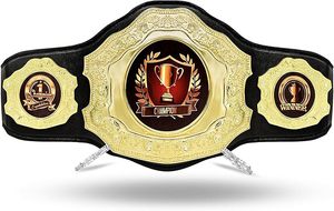 Custom Heavyweight Soft Genuine Leather <b>Wrestling</b> Championship <b>Belt</b> 4mm Thick Premium Martial Arts Winner Award - Product Image 2