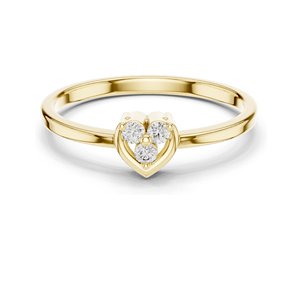 0.69 CT Lab Diamond Heart-Shaped <b>Ring</b> for Women VVS-VS Clarity 18KT, 14KT, 10KT Gold & 925 <b>Silver</b> Rose, Yellow, White - Product Image 1