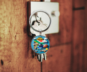 Recuerdos de Sudáfrica, Bandera de Acero Inoxidable, Decoración para el Hogar, Balón de Rugby Braaivleis, Diseño Novedoso Sunnyskies, Regalo Nacional de Moda - Product Image 5