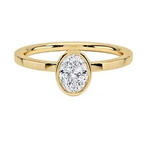 Bague de fiançailles personnalisée GRA VVS Moissanite Bague solitaire en argent sterling 925 pour femme Moissanite - Product Image 1