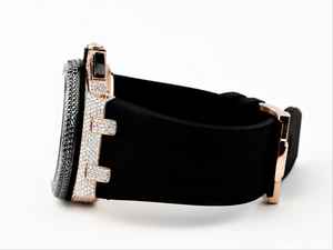 Édition limitée Luxe Glacé Montre VVS Moissanite Diamant Noir Caoutchouc Hip Hop Bijoux Nouveau - Product Image 3