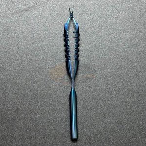 Pinzas para Capsulorrexis con Eje de Acero Inoxidable, Marcas Cada 1 mm, Punta de 6 mm, Instrumentos Quirúrgicos Oftálmicos - Product Image 1