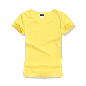 Fabricación de calidad superior Camisetas unisex 100% algodón Logotipo personalizado Camiseta de mujer lisa en blanco - Product Image 2