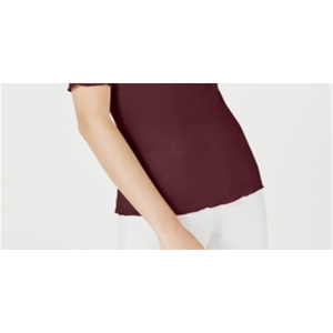 Top da donna Maison Jules XX-Large con scollo rotondo e maniche lunghe fino al gomito, in maglia rossa - Product Image 3