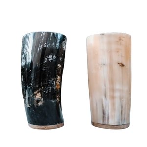 Natural Viking Drinking Horn <b>Glasses</b> High Quality 350ml European Style <b>Glass</b> Mugs for Restaurants <b>Custom</b> Size <b>Shot</b> Horn <b>Glass</b> - Product Image 2