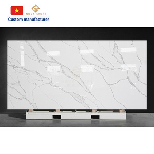 Table à manger en pierre de quartz bien emballée résiliente Durable polyvalent projet résidentiel Villa Table à manger - Product Image 5