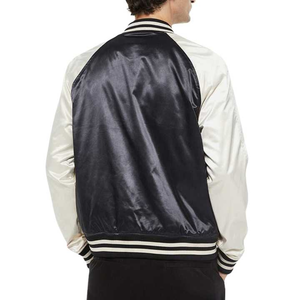 Chaqueta Bomber de Satén para Hombre, Diseño Nuevo, Informal, de Moda, Hecha a Medida, de Alta Calidad, Venta al por Mayor - Product Image 3