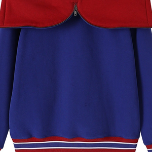 Sweat à capuche unisexe en coton biologique 100% doublé polaire, avec capuche en dentelle, confortable, accent or et rouge, hiver, bleu de la Caroline du Sud - Product Image 2