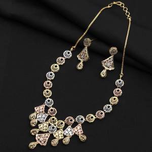 Juego de Collares Turcos de 3 Tonos, Joyería de Diseño, Joyería Multitono, Joyería Artificial de Lujo, Joyería de Moda Personalizada, Tricolor - Product Image 1