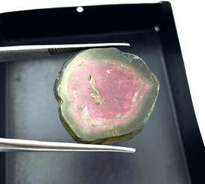 Natural Watermelon <b>Tourmaline</b> Slice Gemstone 24*25 MM 21 CT, Watermelon <b>Tourmaline</b> Gemstone for Jewelry Making - Product Image 5