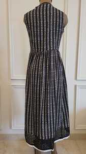 Nouveau caftan en rayonne fantaisie de créateur lourd pour femmes dentelle décorée au genou avec impression de teinture de cravate à la mode taille libre jusqu'à la taille supérieure - Product Image 3