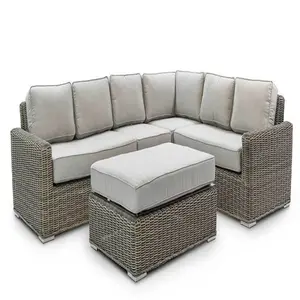 The Sofa Set Has A Sturdy Aluminum Frame High Quality PE Rattan Woven Yarn That Is Strong Enough To Withstand All Weather