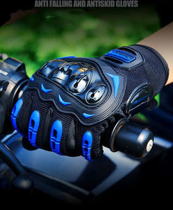 Gants de moto pour hommes de couleur unie Gants de moto de vêtements de sport pour hommes Gants de moto de haute qualité - Product Image 2