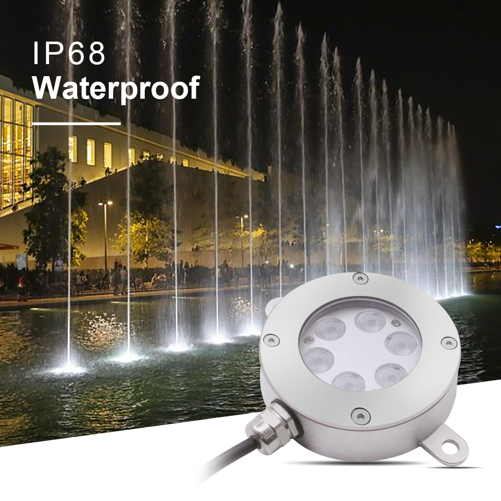 RGB-фонтан 316LSS IP68, водонепроницаемый, 24 В, 6 Вт, 12 Вт, 18 Вт
