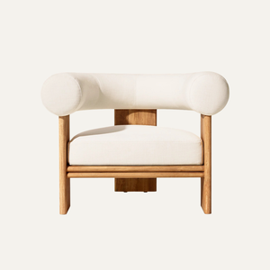 Silla Tumbona Moderna para Exteriores de Madera de Teca Sólida con Cojín, Muebles para el Borde de la Piscina - Product Image 1