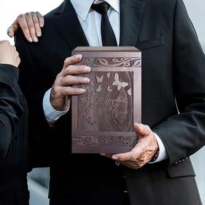 Cremation <b>Urns</b> <b>for</b> <b>Human</b> <b>Ashes</b> Adult Male Female, Wooden Carved Butterfly <b>Urns</b> Box and Casket <b>for</b> <b>Ashes</b> Men Women Child, Pets - Product Image 5