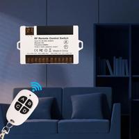 Télécommande sans fil 433MHz DC5-30V AC90-250V 4 CH RF relais récepteur et émetteur pour contrôle universel de porte de garage