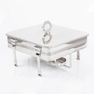 Plat chaud de service de qualité supérieure de qualité supérieure avec couvercle en acier travaillé en bois et casserole à bouton et plat à un prix avantageux disponible - Product Image 2