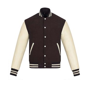 Chaqueta bordada con parche de chenilla personalizada al por mayor, chaqueta de béisbol Bomber, chaqueta universitaria - Product Image 3