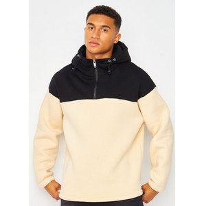 Sudadera Deportiva de Moda para Hombre con Cuello Alto y Media Cremallera, 100% Algodón, de Secado Rápido, con Logotipo Personalizado OEM, Venta al por Mayor - Product Image 1