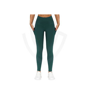 Pantalones de Yoga Personalizados de Alta Calidad, Cintura Elástica, Transpirables, Diseño Sólido, Ropa Deportiva para Mujer, Gimnasio, Fitness, Entrenamientos - Product Image 1