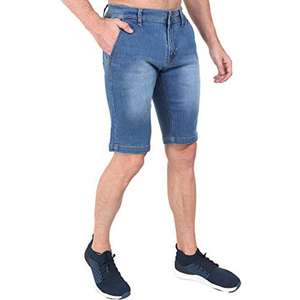 Premium <b>Men</b> Washed Denim <b>Shorts</b> <b>Knee</b> <b>Length</b> Regular Fit Summer Casual Jeans <b>Shorts</b> <b>For</b> <b>Men</b> - Product Image 3