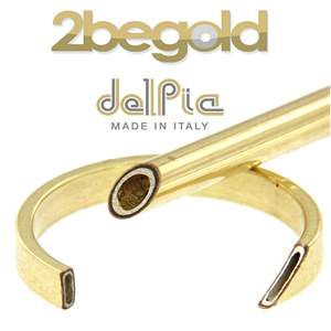 Pendientes de Aro de Alta Calidad al por Mayor, Amarillos, Cuatro Tubos, 20 mm, Chapados en Oro de 18K sobre Plata de Ley 925 - Product Image 6