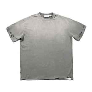 T-shirt unisexe délavé à l'acide DTG DTF T-shirt surdimensionné vierge en coton épais pour hommes 100% coton pour hommes - Product Image 1