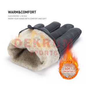 Gants en cuir légers de haute qualité pour hommes 2024, style uni, prix de gros, pour usage extérieur - Product Image 3