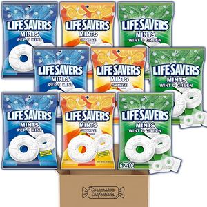 Pep-O-Mint Hard <b>Candy</b> Rolls, <b>Life</b> <b>Savers</b> Cool Refreshing Mint Flavor <b>Candy</b> - Product Image 1