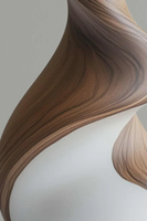 Vase de table en bois dur naturel fait main au design moderne et minimaliste pour la décoration de salon, chambre, bureau et maison