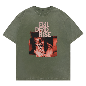 T-shirt unisexe d'horreur Evil <span class=keywords><strong>Dead</strong></span> <span class=keywords><strong>Rise</strong></span> avec graphisme vieilli, décontracté, pour Halloween, style film, 2026 - Product Image 4