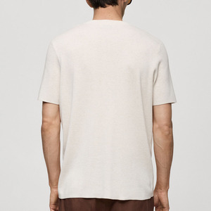 เสื้อยืดแขนสั้นย้อนยุคผ้าบาติกเปิดไหล่ว่างสูงสำหรับผู้ชายทรงหลวมโอเวอร์ไซส์ - Product Image 3