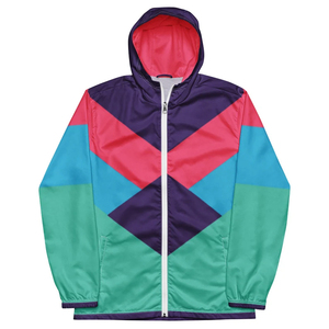 Veste coupe-vent zippée grande taille personnalisée 2026, style jogger, en polyester, coupe-vent, imperméable, color block - Product Image 5