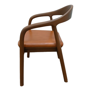 Table à manger en bois de teck de couleur foncée, chaises de salle à manger pour projets de restaurants de luxe, vente en gros - Product Image 2