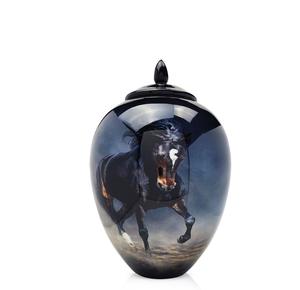 Urna tallada floral hecha a mano para cenizas grandes cenizas de perros hechas a mano cremación personalizadas - Product Image 3