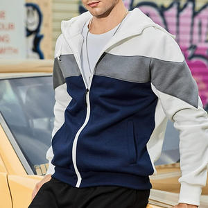 เสื้อฮู้ดผู้ชายแนวสตรีทพร้อมซิปวัสดุระบายอากาศผลิตตามสั่งพร้อมโลโก้และฉลากส่วนตัว - Product Image 5